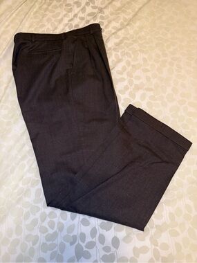 Men's Dark Brown Dress Pants